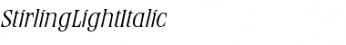 Download StirlingLightItalic Font Download StirlingLightItalic Font