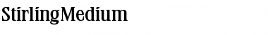 Download StirlingMedium Font Download StirlingMedium Font