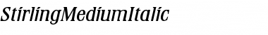 Download StirlingMediumItalic Font Download StirlingMediumItalic Font