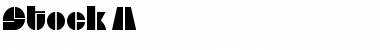 Download Stock A Font Download Stock A Font