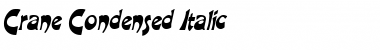 Download Crane-Condensed Font Download Crane-Condensed Font
