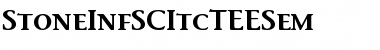 Download StoneInfSCItcTEESem Font Download StoneInfSCItcTEESem Font