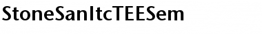 Download StoneSanItcTEESem Font Download StoneSanItcTEESem Font