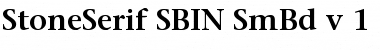 Download StoneSerif SBIN SmBd v.1 Font Download StoneSerif SBIN SmBd v.1 Font