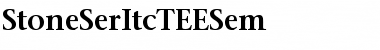 Download StoneSerItcTEESem Font Download StoneSerItcTEESem Font