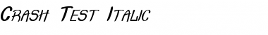 Download Crash Test Italic Font Download Crash Test Italic Font