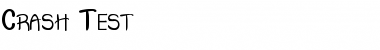 Download Crash Test Font Download Crash Test Font