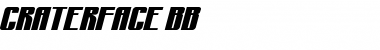 Download CraterFace BB Font Download CraterFace BB Font