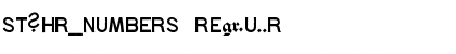Download st?hr_numbers Font Download st?hr_numbers Font