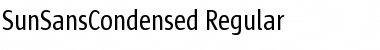 Sun Sans Condensed- SunSansCondensed Regular Font