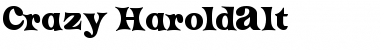 Download Crazy HaroldAlt Font Download Crazy HaroldAlt Font