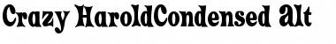 Download Crazy HaroldCondensed Alt Font Download Crazy HaroldCondensed Alt Font