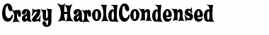 Download Crazy HaroldCondensed Font Download Crazy HaroldCondensed Font