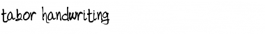Download tabor handwriting Font Download tabor handwriting Font