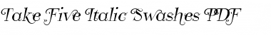 Download Take Five Italic Swashes Font Download Take Five Italic Swashes Font