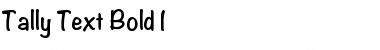 Download Tally Text Bold Font Download Tally Text Bold Font