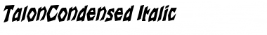 Download TalonCondensed Font Download TalonCondensed Font