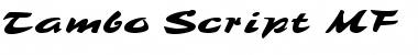 Download Tambo Script MF Font Download Tambo Script MF Font