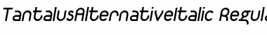 Download TantalusAlternativeItalic Font Download TantalusAlternativeItalic Font