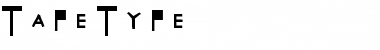 Download TapeType Font Download TapeType Font