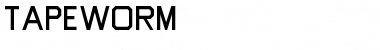 Download Tapeworm Font Download Tapeworm Font