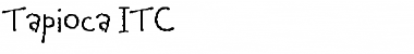 Download Tapioca ITC Font Download Tapioca ITC Font