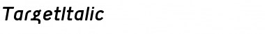 Download TargetItalic Font Download TargetItalic Font