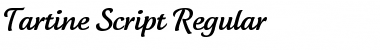 Tartine Script Regular Regular Font