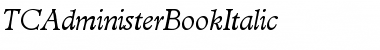 Download TCAdministerBookItalic Font Download TCAdministerBookItalic Font