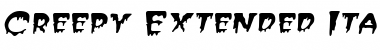Download CreepyExtended Font Download CreepyExtended Font