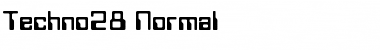 Techno28 Normal Font