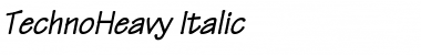 TechnoHeavy Italic Font