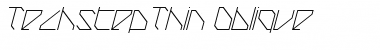 Download TechstepThin Oblique Font Download TechstepThin Oblique Font