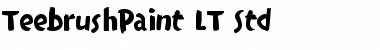 Download TeebrushPaint LT Std Font Download TeebrushPaint LT Std Font