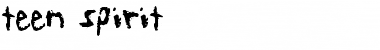 Download teen spirit Font Download teen spirit Font