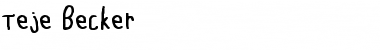 Download Teje Becker Font Download Teje Becker Font