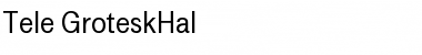 Tele-GroteskHal Regular Font