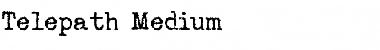 Telepath Medium Regular Font
