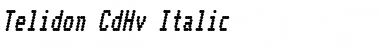 Telidon CdHv Italic Font