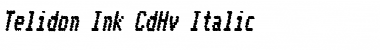 Telidon Ink CdHv Italic Font