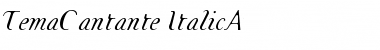 Download TemaCantante Font Download TemaCantante Font