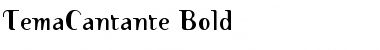 TemaCantante Bold Font