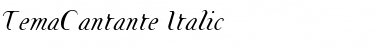 Download TemaCantante Font