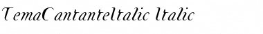 TemaCantanteItalic Italic Font