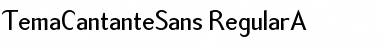 TemaCantanteSans RegularA Font
