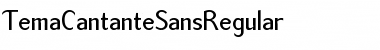 Download TemaCantanteSansRegular Font Download TemaCantanteSansRegular Font