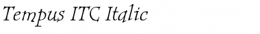 Tempus ITC Italic Font
