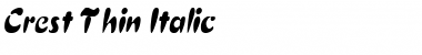 Download Crest Thin Font Download Crest Thin Font