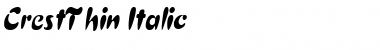 Download CrestThin Font Download CrestThin Font