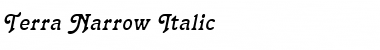 Terra Narrow Italic Font